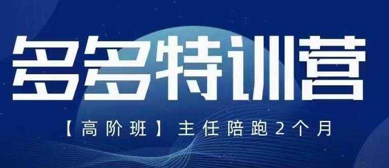 纪主任·5月最新多多特训营高阶班,玩法落地实操,多多全掌握
